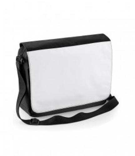 BagBase Sublimation Messenger Bag - Black - ONE