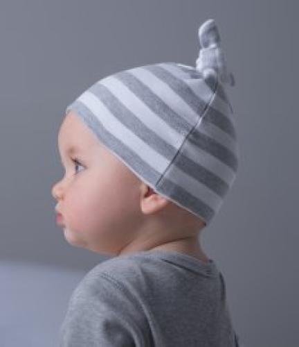 BabyBugz Baby Stripy Knotted Hat