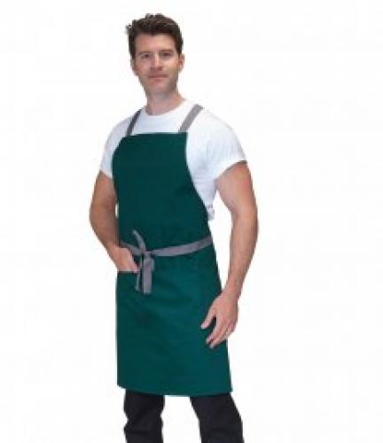 Dennys Cross Back Apron - Red - DE141 RED ONE