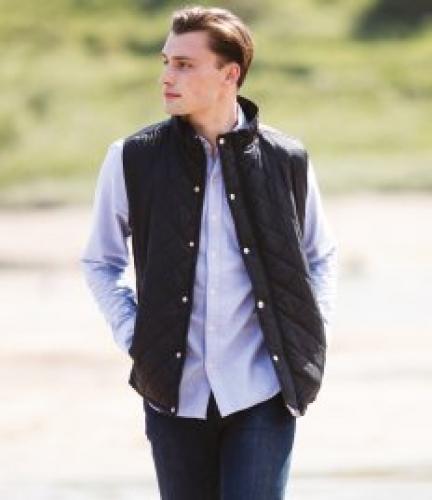 Front Row Diamond Quilted Gilet