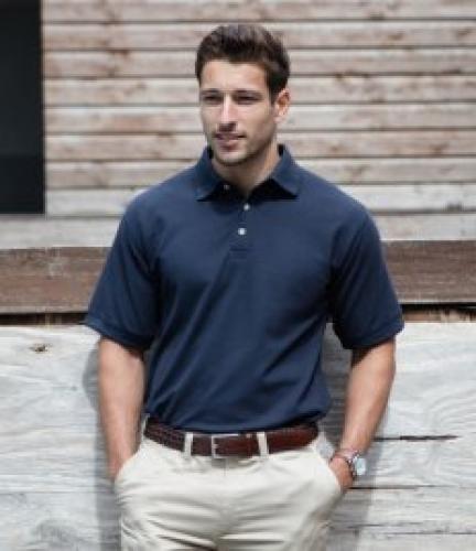 Henbury Ultimate Heavy Pique Polo - Black - 3XL