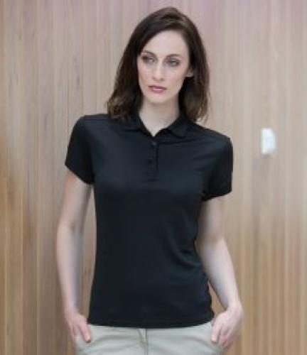 Henbury Ladies Stretch Microfine Piqué Polo Shirt
