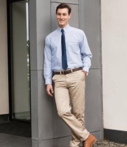Henbury Long Sleeve Classic Oxford Shirt