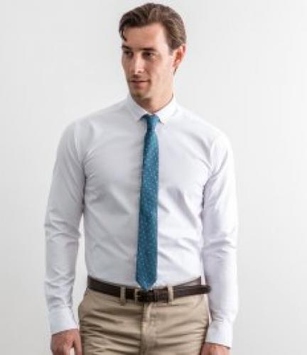 Henbury Modern Long Sleeve Slim Fit Oxford Shirt