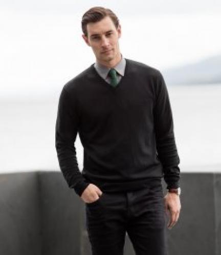 Henbury Acrylic V Neck Sweater