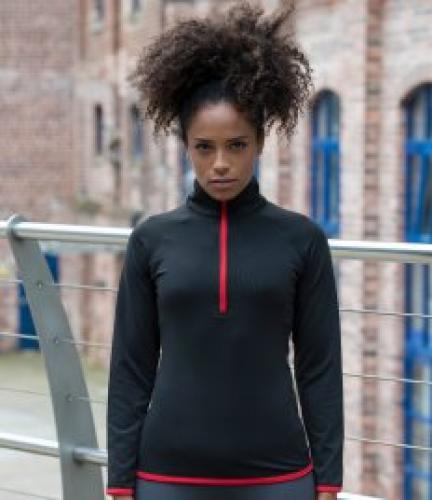 AWDis Cool Girlie Half Zip Sweat Top