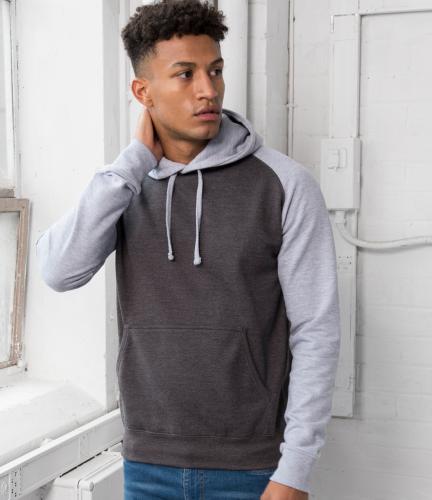 AWDis Baseball Hoodie - Charcoal/heather - L