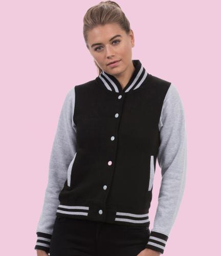 AWDis Girlie Varsity Jacket