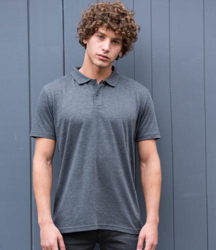 AWDis Tri-Blend Polo - Heather black - L