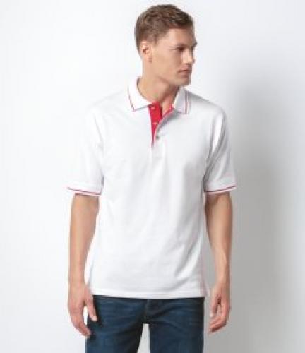 Kustom Kit St Mellion Tipped Cotton Piqué Polo Shirt