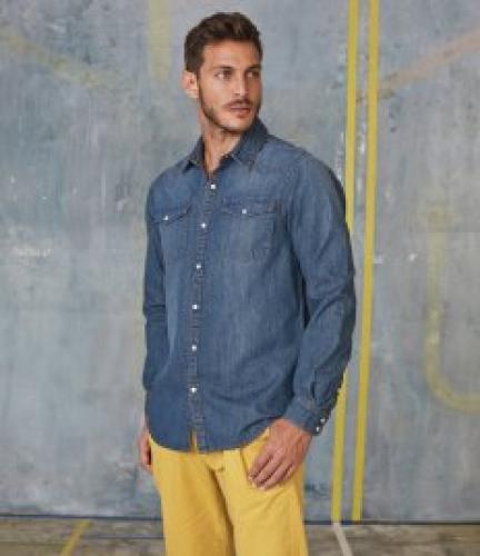 Kariban Long Sleeve Denim Shirt