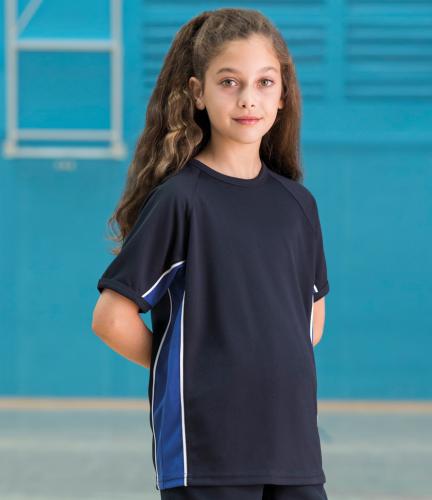 F/Hales Kids Teamwear Panel T-Shirt - Black - 11-12