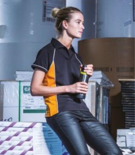 Finden and Hales Ladies Performance Piped Polo Shirt