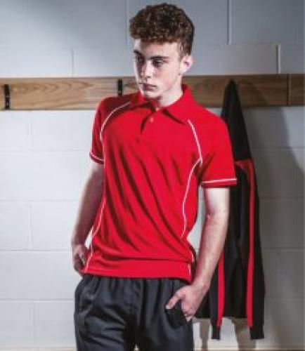 Finden and Hales Kids Performance Piped Polo Shirt