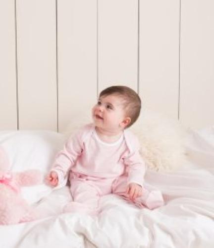 Larkwood Contrast Baby Sleepsuit