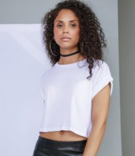 Mantis Lds Crop Top T - Black - L