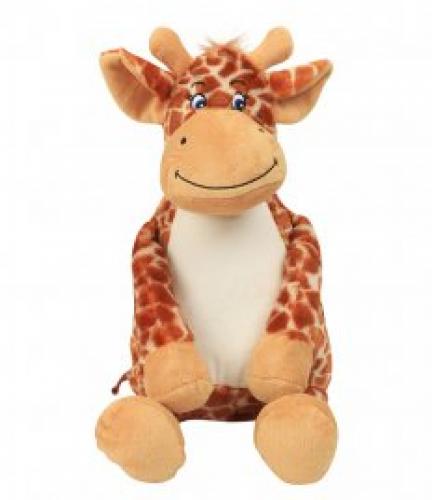 Mumbles Zippie Giraffe - Brown - ONE