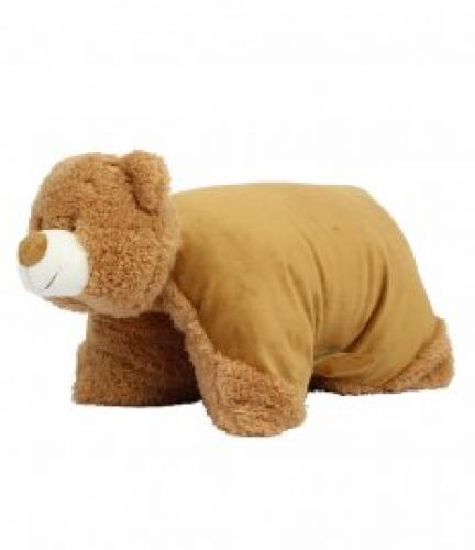 Mumbles Bear Cushion - Mid brown - ONE
