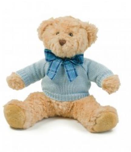 Mumbles Teddy Jumper - Baby Blue - M