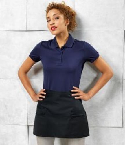 Premier Zip Pocket Waist Apron - BLK - ONE