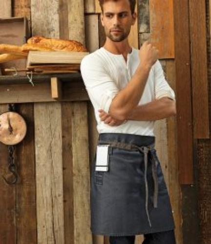 Premier Division Waist Apron - Black denim - ONE