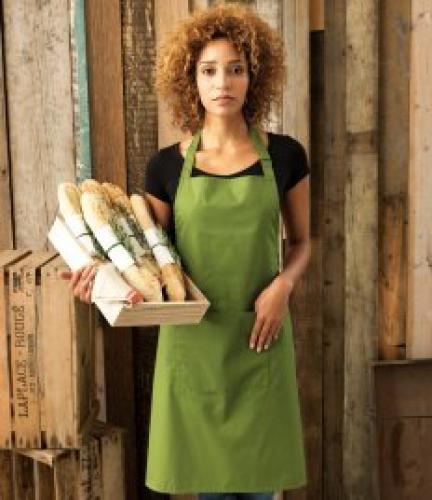 Premier Cols Pocket Bib Apron - Apple Green - ONE