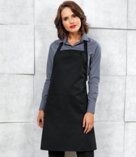 Premier Essential Bib Apron - BLK - ONE