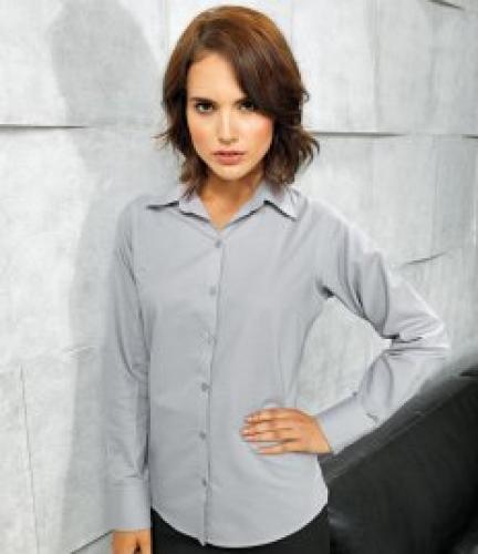 Premier Ladies Signature Long Sleeve Oxford Shirt