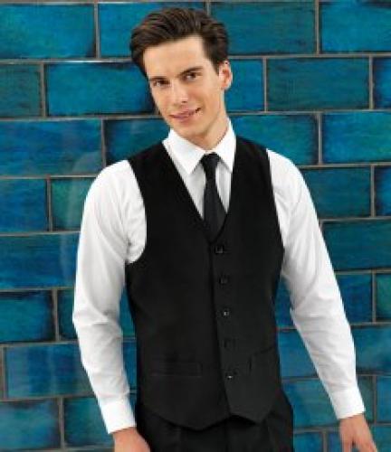 Premier Lined Waistcoat - Black - L