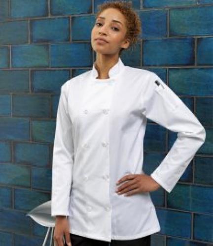 Premier Ladies Long Sleeve Chef's Jacket