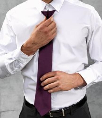 Premier Colours Satin Clip Tie - Aubergine - ONE