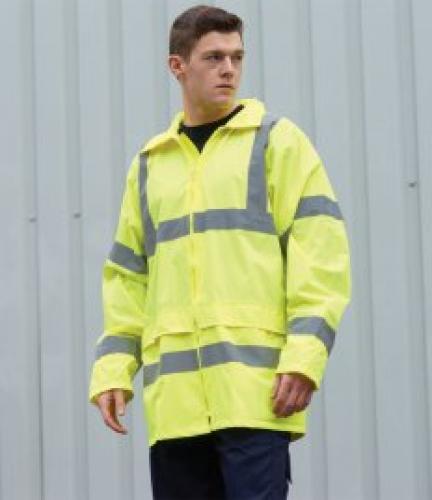 Portwest Hi-Vis Rain Jacket - Yellow - L