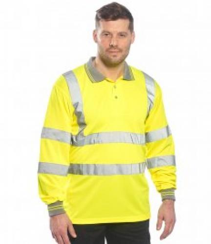 Portwest Hi-Vis L/S Polo - Orange - L