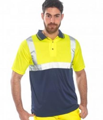 Portwest Two Tone Polo - Yellow/navy - L