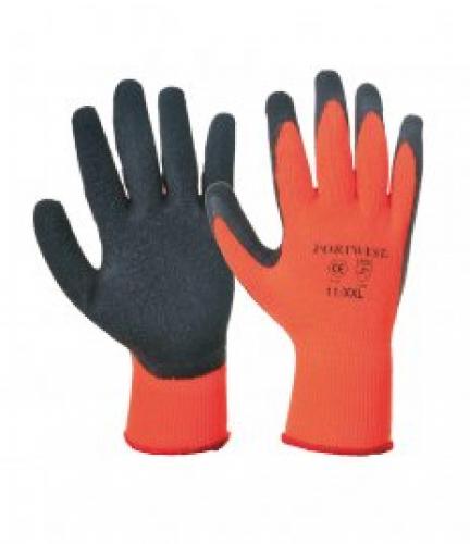 Portwest Thermal Grip Gloves - Orange - L