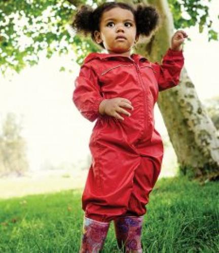 Regatta Kids Paddle Rain Suit - Classic Red - 12-18