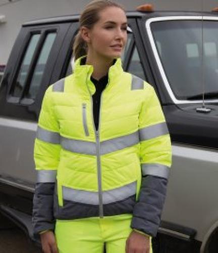 Result S-G Lds Soft Safety Jacket - Fl. orange/grey - L
