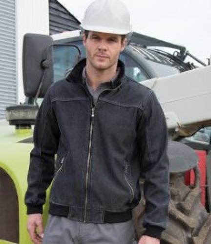 Result Stone Wash Denim Soft Shell Jacket