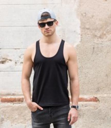 SFMen Muscle Vest - Black - L