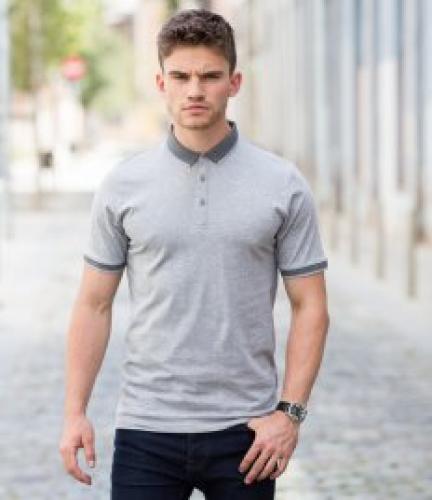 SF Men Contrast Fashion Jersey Polo Shirt
