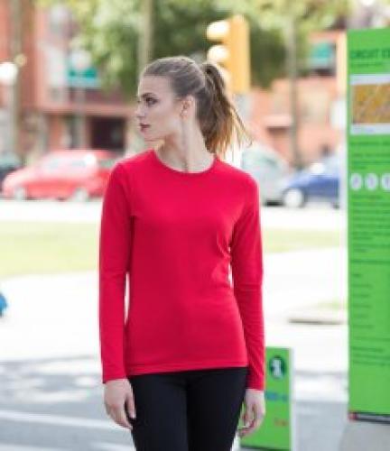 SF Ladies Feel Good Long Sleeve Stretch T-Shirt