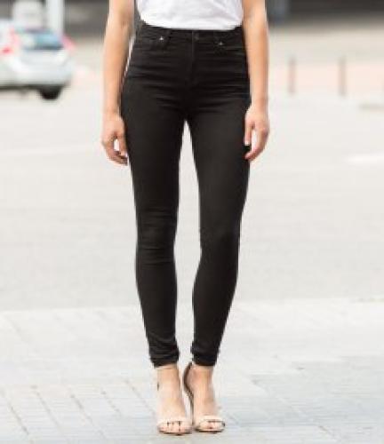 SF Ladies Skinni Jeans - Black - 10/L