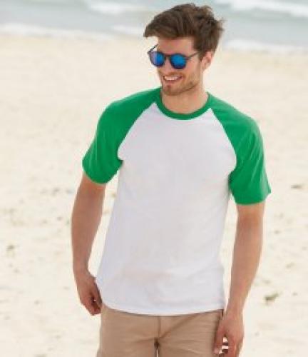 Fruit of the Loom Contrast Baseball T-Shirt