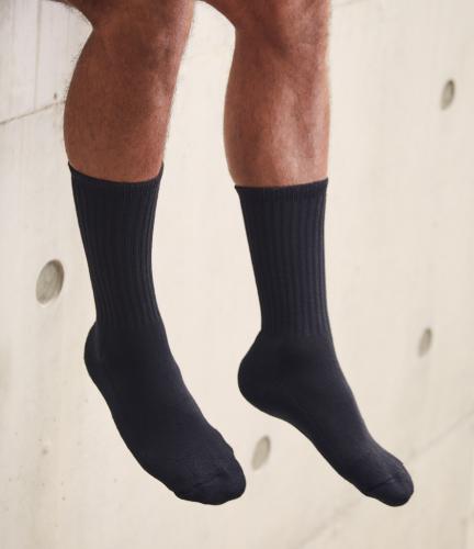 Fruit Loom Work Gear Socks 3pk - Black - L