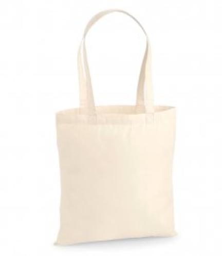 W Mill Premium Cotton Tote - Black - ONE