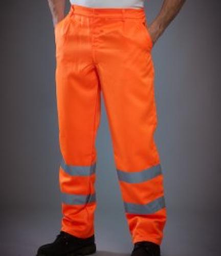 Yoko Polycotton Work Trousers - Orange - 30/L