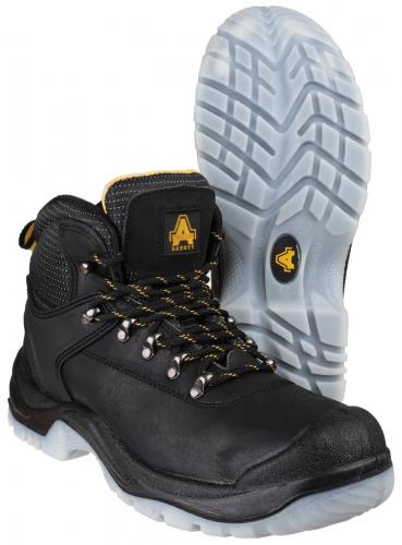 FS199 Antistatic Lace Up Hiker Safety Boot - Black - Size 4
