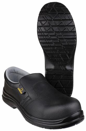 FS661 Metal Free Lightweight Slip on safety Shoe - Black - Size 3