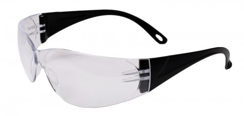 Jet Safety Frame Glasses - Clear Black