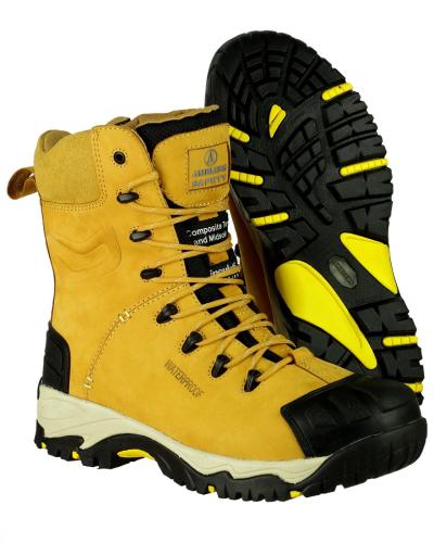FS998 Waterproof Lace up Safety Boot - Honey - Size 6